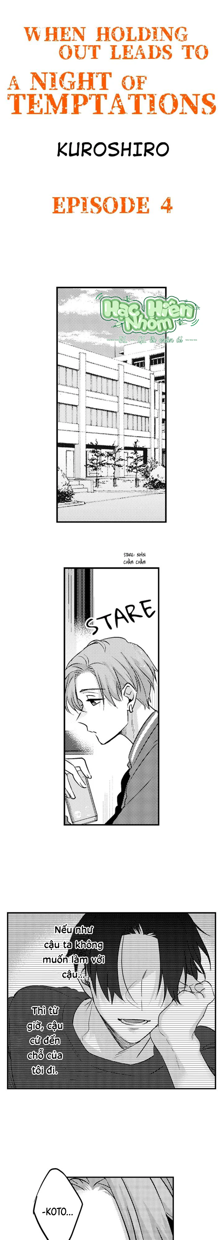 Đọc truyện Kiềm Chế – Khởi Đầu Cho Một Đêm Cám Dỗ - Chapter 4
