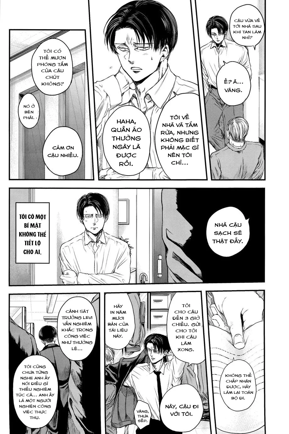 Đọc truyện Cho 50k Couple Lộn Xộn - Chapter 34 Erwin - Levi