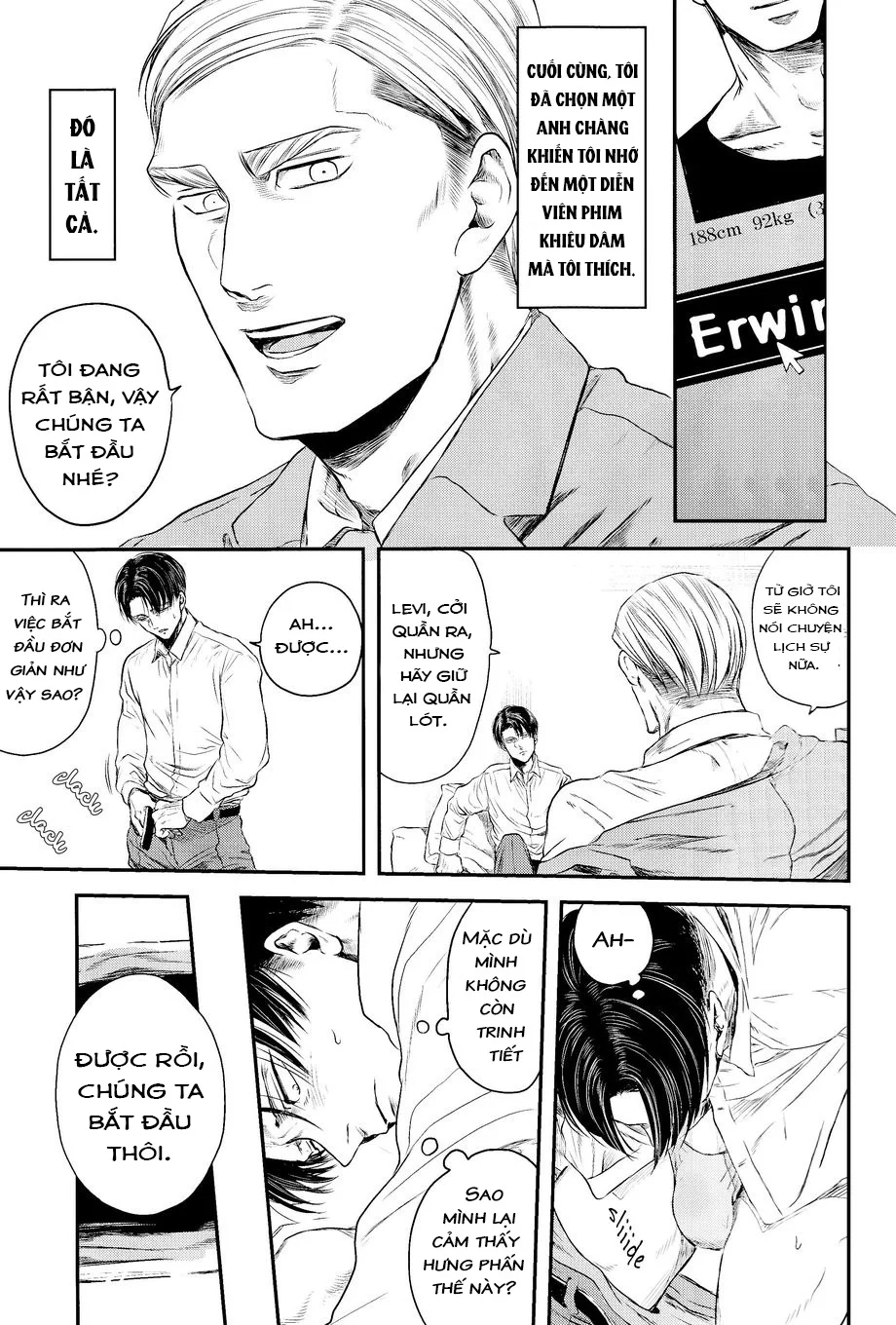 Đọc truyện Cho 50k Couple Lộn Xộn - Chapter 34 Erwin - Levi