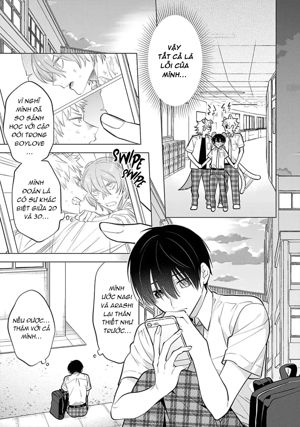 Đọc truyện Lý Do Khiến Một Kẻ Hướng Nội Như Tôi Được Cặp Song Sinh Yêu Thương - Chapter 6 H