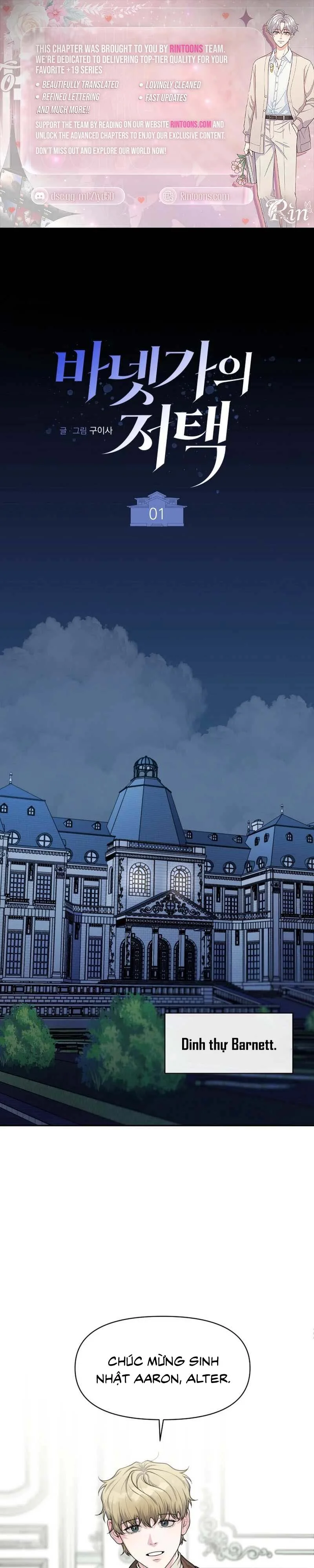 Đọc truyện Dinh thự Barnett - Chapter 1