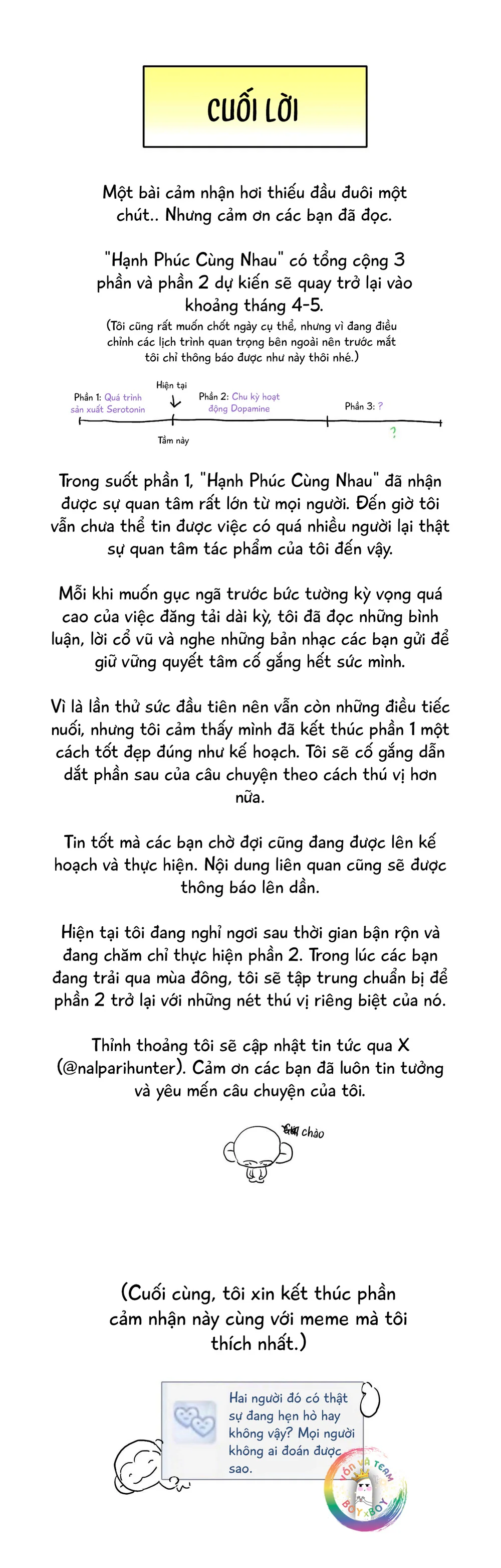 Đọc truyện Hạnh Phúc Cùng Nhau - Chapter 24.1