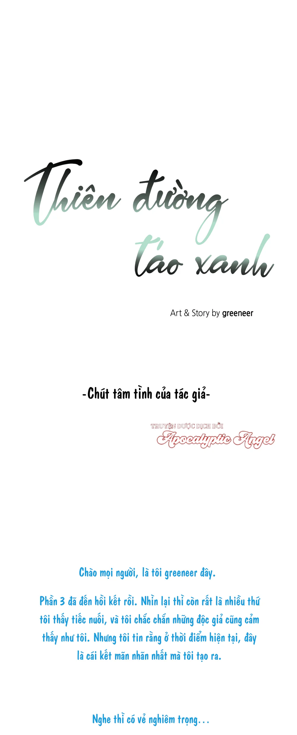 Đọc truyện Thiên Đường Táo Xanh - Chapter 136.5