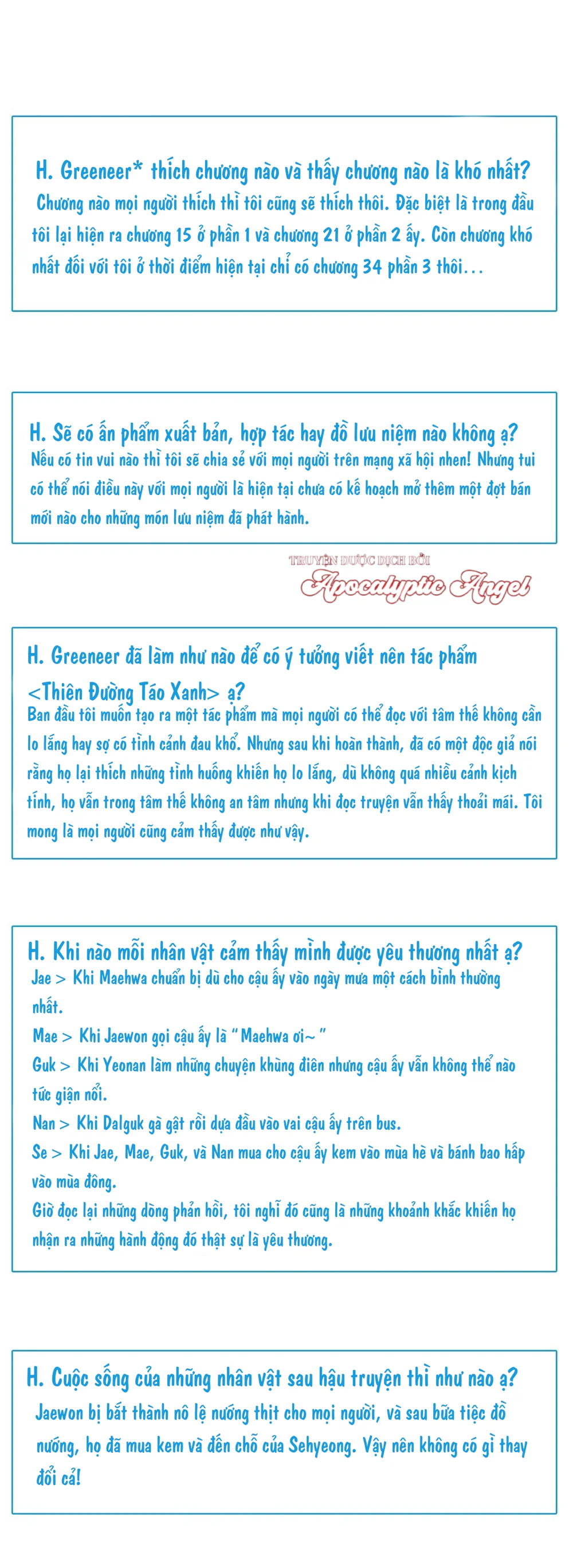 Đọc truyện Thiên Đường Táo Xanh - Chapter 136.5