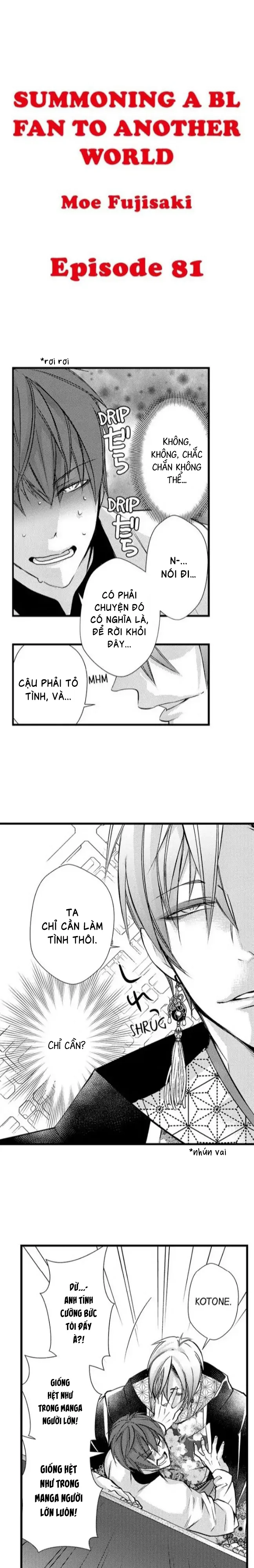 Đọc truyện Fan cuồng Boylove bị triệu hồi tới một thế giới lạ - Chapter 81
