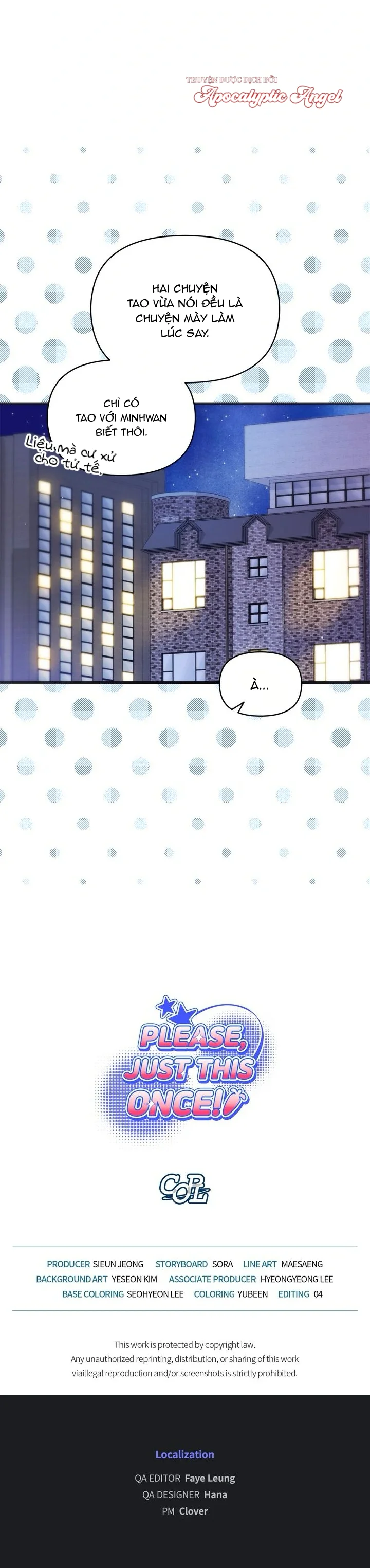 Đọc truyện Chỉ Một Lần Này Thôi! - Chapter 3