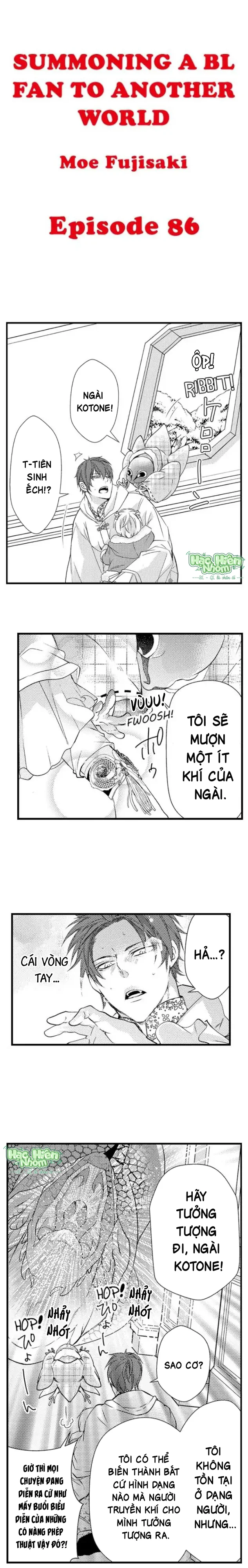 Đọc truyện Fan cuồng Boylove bị triệu hồi tới một thế giới lạ - Chapter 86